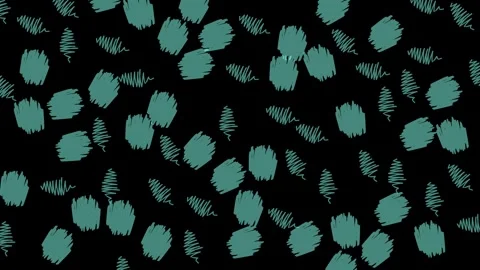 Cool cartoon doodle pattern with fun minimalist li Stock Footage 320991110