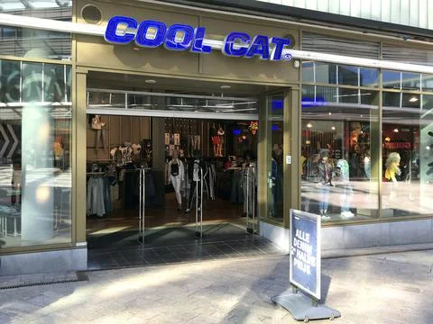 Cool Cat store entrance Stock Photos