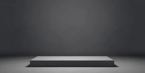 Cool Cement Platform Stage Display Lighted Gray Abstract Display Background P Иллюстрация