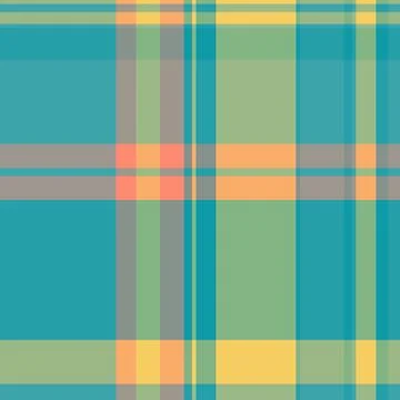 Cool check textile seamless, drapery texture plaid pattern. Antique fabric .. Stock Illustration