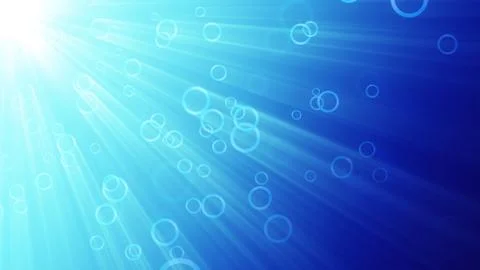 Cool Circles and Light Rays Stock Illustration