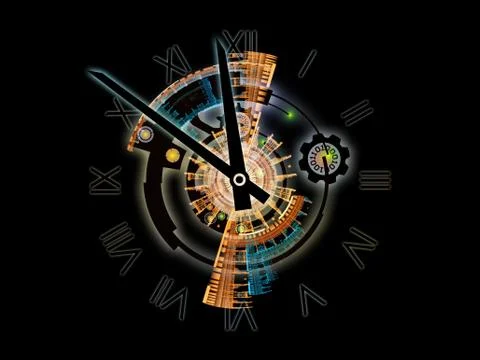 Cool Clockwork 스톡 일러스트