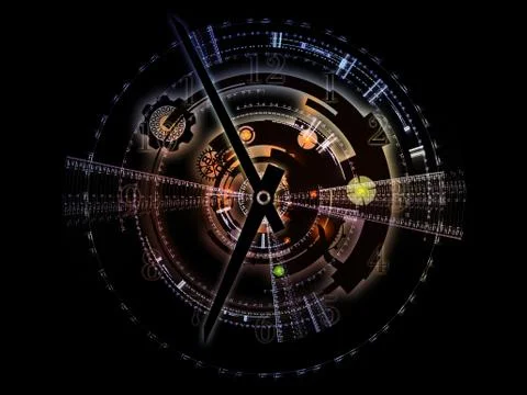 Cool Clockwork Stock Illustration