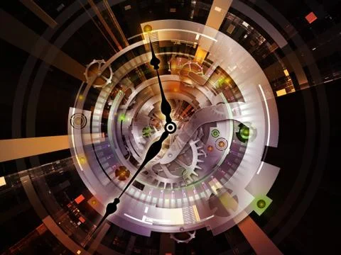 Cool Clockwork Stock Illustration
