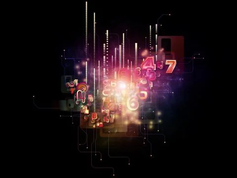 Cool Cloud Technology Ilustração Stock