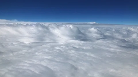 Cool Clouds from Aircraft Stockbeeldmateriaal 112184160