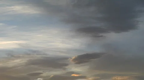 Cool clouds at sunset 库存影片 4906101