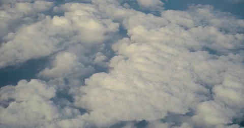 Cool Clouds View from Airplane Window Vidéo 128126927