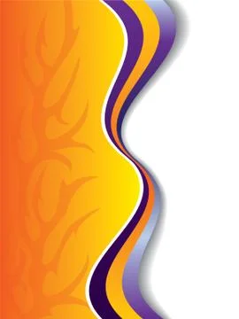 Cool color waves Stock Illustration