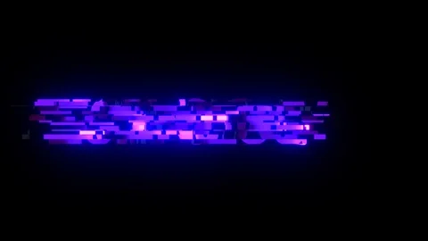 Cool colorful glitch TECHNOLOGY text animation background logo seamless loop New Video stock 99226127