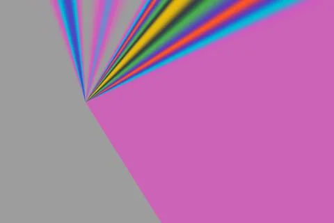 A cool colorful lines with triangular shadows on purple and gray background w Illustrazione stock