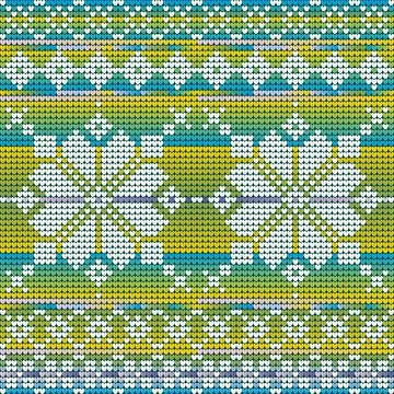 Cool Colors Seamless Pattern of Christmas Star 스톡 일러스트