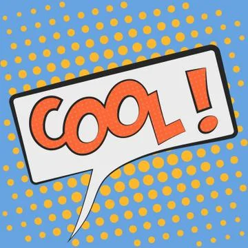Cool Comic Book Bubble Text Stock Illustration