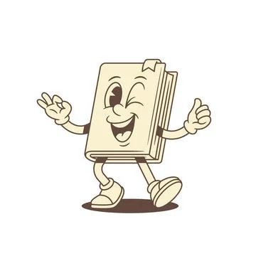 Cool comic childish book cartoon character winked okay vector illustration Stock Illustration