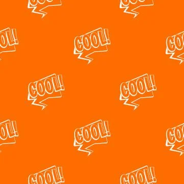 COOL, comic text speech bubble pattern seamless Illustrazione stock