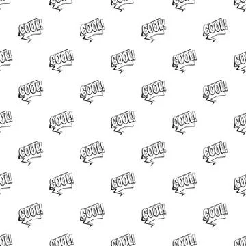 COOL, comic text speech bubble pattern Stockillustratie