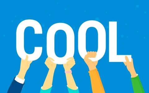 Cool concept vector illustration of happy young people rate and recommend Illustrazione stock