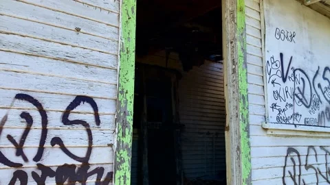 Cool condemned building Stock Footage 135355111