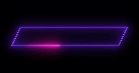 Cool-designed neon lower third in high resolution. Cool neon color lower th.. Stock Illustration