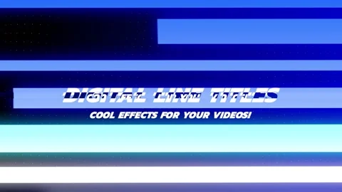 Cool Digital Line Titles Stock After Effects