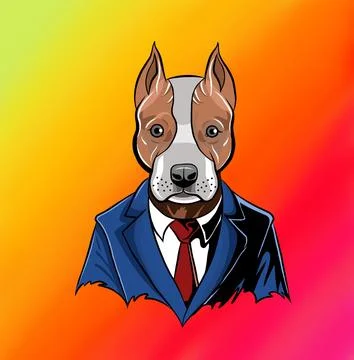 Cool dog Illustrazione stock