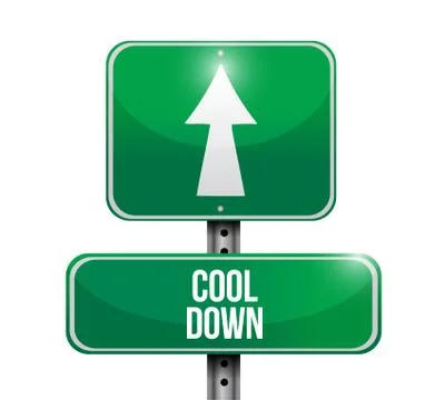 Cool down sign illustration design Stock Illustration