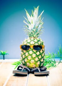 Cool dude pineapple Stock Photos