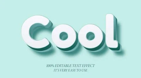 Cool editable stylish text effect, Realistic 3d blood text effect Stock Illustration