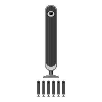 Cool electric fan cartoon vector graphic Stock Illustration
