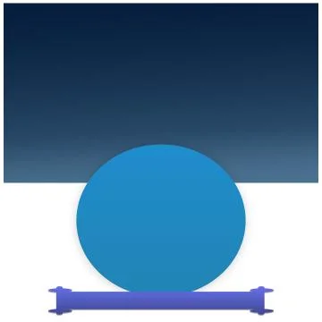 Cool Empty Blue Circle With Rectangle Background Template Illustrazione stock