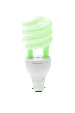 Cool energy saving light bulb Stock Photos