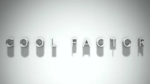 Cool factor 3D title animation with shadows on a white background Vídeos de archivo 297514730