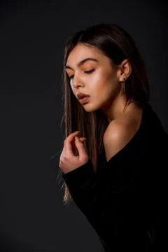 Cool female model Foto stock