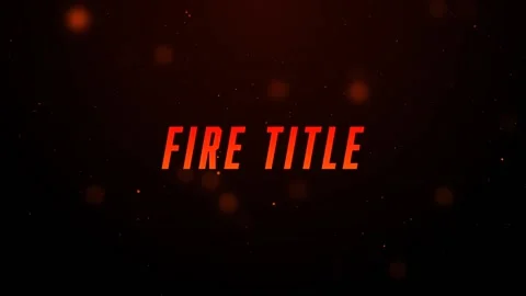 Cool Fire Explosion Title Stock After Effects