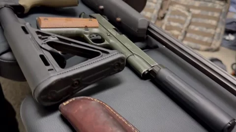 Cool Firearm/Guns Multiple Types Video stock 283718086