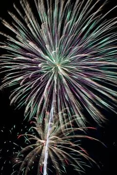 Cool Fireworks Burst Stock Photos