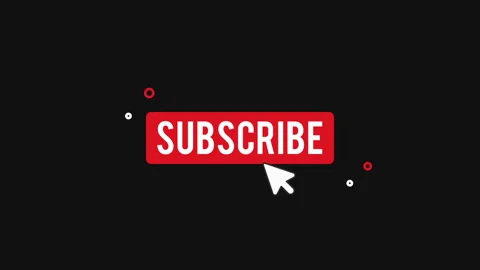 Cool flat subscribe button Stock Footage 85529354