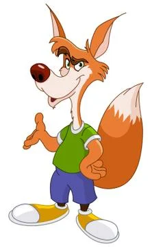 Cool fox Stock Illustration