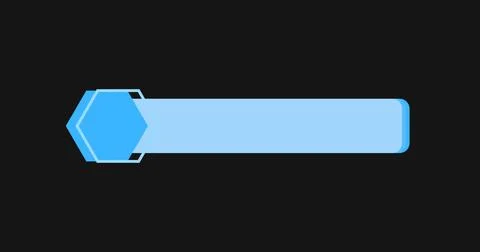 Cool futuristic designed lower third animation. Suitable for greetings, cel.. Stock Illustration