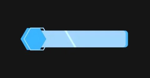 Cool futuristic designed lower third animation. Suitable for greetings, cel.. Stock Illustration