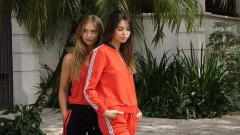 Cool girlfriends Stock Footage 92570005