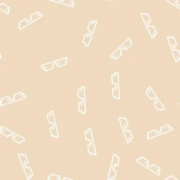 Cool glasses optical line vector seamless pattern Stock Illustration