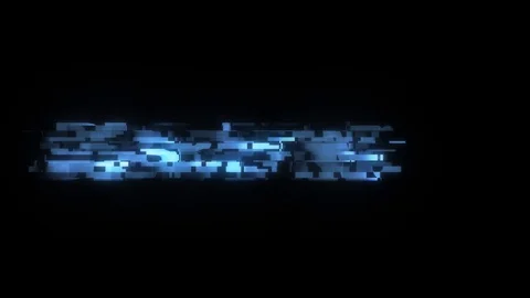 Cool glitch DEBFIEFING text animation background logo seamless loop New quality Stock Footage 99955400