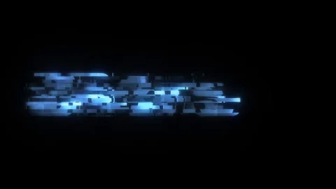 Cool glitch DREAMS text animation background logo seamless loop New quality Stock-Footage 99953740