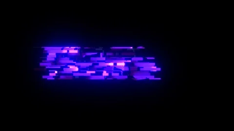Cool glitch FLYING text animation background logo seamless loop New quality Stock Footage 99955552
