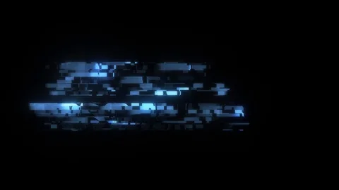 Cool glitch INFINITE POSSIBILITIES text animation background logo seamless loop Video stock 99924216