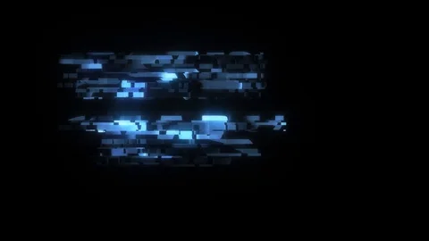 Cool glitch MISSION MARS text animation background logo seamless loop New Stock Footage 99923313