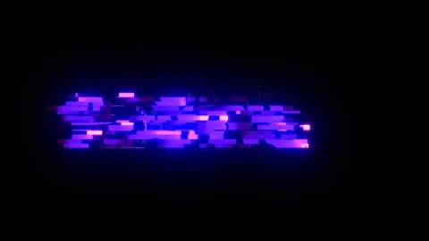 Cool glitch PLAYING text animation background logo seamless loop New quality Stock Footage 99954611