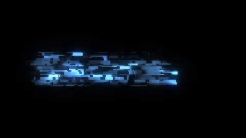 Cool glitch RACING text animation background logo seamless loop New quality Video stock 99957944