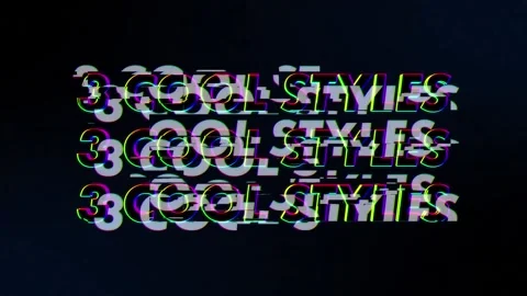 Cool Glitch Titles Стоковые After Effects